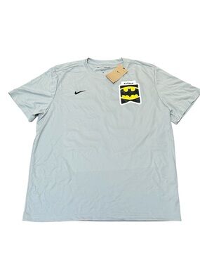 Batman Men’s Light Gray Crew Shirt with Yellow Logo